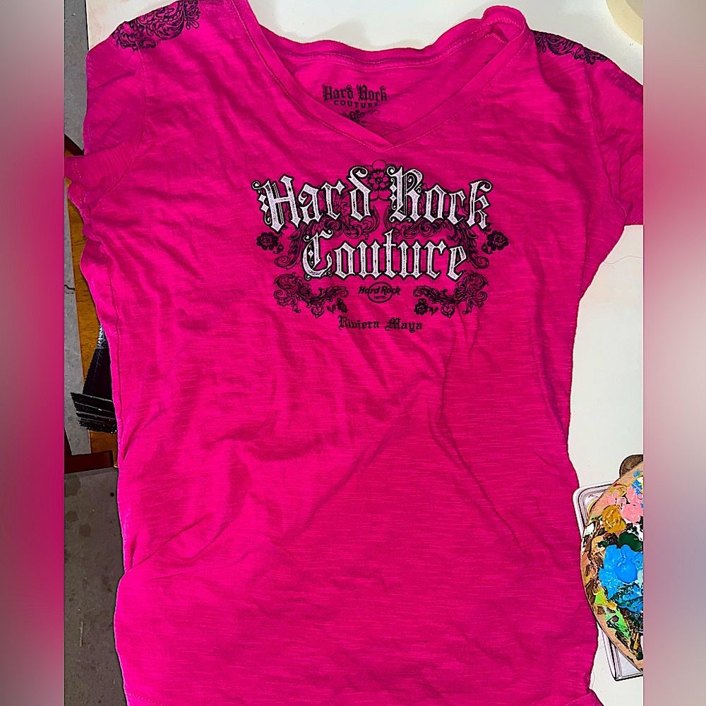 Vintage pink Hard Rock Couture T-shirt